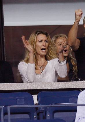Steffi Graf (Deutschland) spendet ihrem Ehemann Andre Agassi Beifall -  (nyp20060828220) Tennis Herren US Open 2006, ATP Tour, Grand Slam Einzelbild New York Freude, Tennis Herren US Open 2006, ATP Tour, Grand Slam Einzelbild New York Freude,