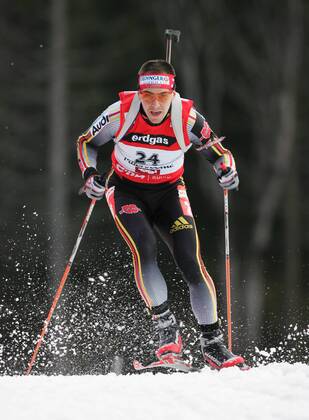 Michael Greis (Deutschland) Biathlon Herren Weltcup 2006 2007, Welt Cup, Worldcup, World, WC, 10km, 10 km, Kilometer, Sprint Einzelbild Hochfilzen Dynamik, Biathlon Herren Weltcup 2006 2007, Welt Cup, Worldcup, World, WC, 10km, 10 km, Kilometer, Sprint Einzelbild Hochfilzen Dynamik,