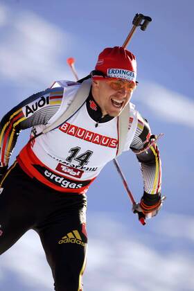 Michael Greis (Deutschland) Biathlon Herren Weltcup 2006 2007, Welt Cup, Worldcup, World, WC, 10km, 10 km, Kilometer, Sprint Einzelbild Hochfilzen Biathlon Herren Weltcup 2006 2007, Welt Cup, Worldcup, World, WC, 10km, 10 km, Kilometer, Sprint Einzelbild Hochfilzen