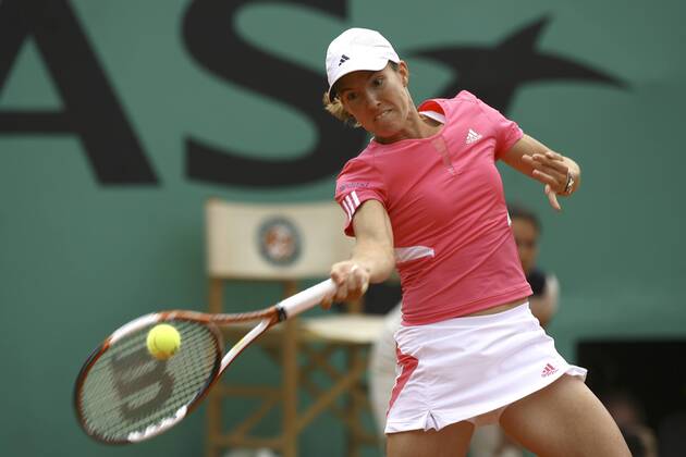Justine Henin (Belgien) Tennis Damen French Open 2007, Grand Slam, WTA Tour, Endspiel, Finale Einzelbild Roland Garros Paris Tennis Damen French Open 2007, Grand Slam, WTA Tour, Endspiel, Finale Einzelbild Roland Garros Paris