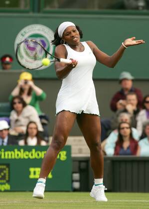 Serena Williams (USA) Tennis Damen All England Championships 2007, Grand Slam, WTA Tour Einzelbild Wimbledon London Dynamik, Tennis Damen All England Championships 2007, Grand Slam, WTA Tour Einzelbild Wimbledon London Dynamik,