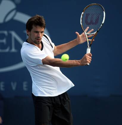 Philipp Petzschner (Deutschland) Tennis Herren US Open 2007, Grand Slam, ATP Tour Einzelbild Flushing Meadow New York, NY, N Y Tennis Herren US Open 2007, Grand Slam, ATP Tour Einzelbild Flushing Meadow New York, NY, N Y