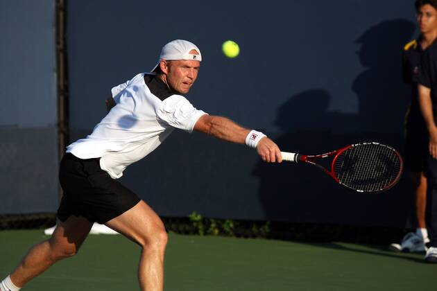 Rainer Schüttler (Deutschland) Tennis Herren US Open 2007, Grand Slam, ATP Tour Einzelbild Flushing Meadow New York, NY, N Y Dynamik, Tennis Herren US Open 2007, Grand Slam, ATP Tour Einzelbild Flushing Meadow New York, NY, N Y Dynamik,