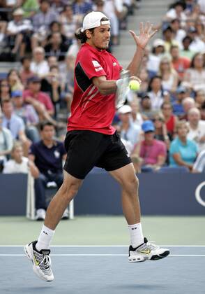 Thomas Haas (Deutschland) Tennis Herren US Open 2007, Grand Slam, ATP Tour Einzelbild Flushing Meadow New York, NY, N Y Dynamik, Tennis Herren US Open 2007, Grand Slam, ATP Tour Einzelbild Flushing Meadow New York, NY, N Y Dynamik,