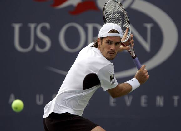 Thomas Haas (Deutschland) Tennis Herren US Open 2007, Grand Slam, ATP Tour Einzelbild Flushing Meadow New York, NY, N Y Tennis Herren US Open 2007, Grand Slam, ATP Tour Einzelbild Flushing Meadow New York, NY, N Y