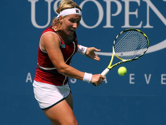 Svetlana Kuznetsova (Russland) Tennis Damen US Open 2007, Grand Slam, WTA Tour Einzelbild Flushing Meadow New York, N Y, NY Dynamik, Tennis Damen US Open 2007, Grand Slam, WTA Tour Einzelbild Flushing Meadow New York, N Y, NY Dynamik,