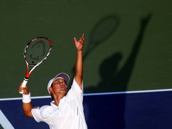 Hyung Taik Lee (Südkorea) Tennis Herren US Open 2007, Grand Slam, ATP Tour Einzelbild Flushing Meadow New York, N Y, NY Dynamik, Tennis Herren US Open 2007, Grand Slam, ATP Tour Einzelbild Flushing Meadow New York, N Y, NY Dynamik,