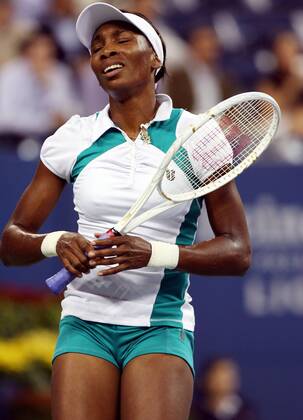 Venus Williams (USA) enttäuscht -  (NYP200709051144) Tennis Damen US Open 2007, Grand Slam, WTA Tour Einzelbild Flushing Meadow New York, NY, N Y Tennis Damen US Open 2007, Grand Slam, WTA Tour Einzelbild Flushing Meadow New York, NY, N Y