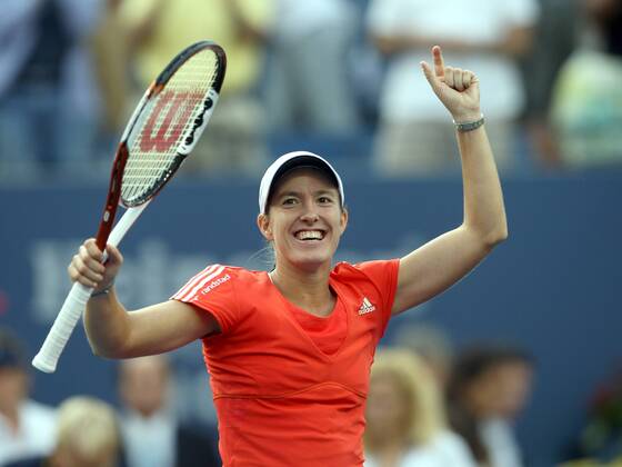 Justine Henin (Belgien) jubelt Tennis Damen US Open 2007, Grand Slam, WTA Tour, Einzelbild Flushing Meadow New York, NY, N Y Freude, Tennis Damen US Open 2007, Grand Slam, WTA Tour, Einzelbild Flushing Meadow New York, NY, N Y Freude,