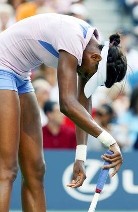 Venus Williams (USA) verzweifelt - (nyp20070907122) Tennis Damen US Open 2007, Grand Slam, WTA Tour Einzelbild Flushing Meadow New York, NY, N.Y. Enttäuschung, Verzweiflung, Tennis Damen US Open 2007, Grand Slam, WTA Tour Einzelbild Flushing Meadow New York, NY, N.Y. Enttäuschung, Verzweiflung,