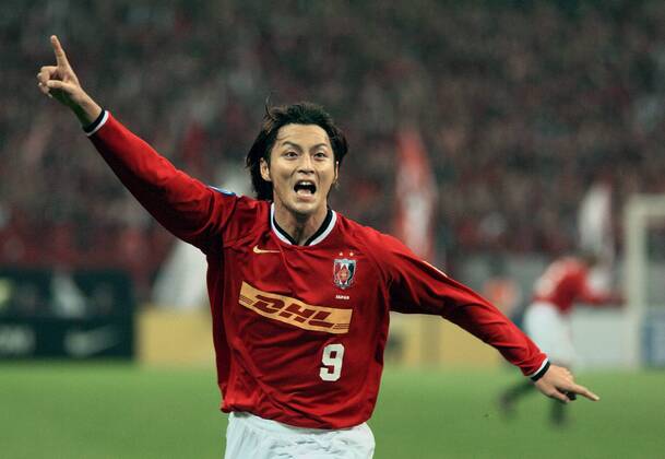 Yuichiro Nagai (Urawa Red Diamonds) - Torjubel - (TKP2007111404) Fußball Herren AFC Asian Champions League 2007, Asien, Asiatische, Finale, Endspiel Einzelbild Saitama Freude, Begeisterung, Fußball Herren AFC Asian Champions League 2007, Asien, Asiatische, Finale, Endspiel Einzelbild Saitama Freude, Begeisterung,