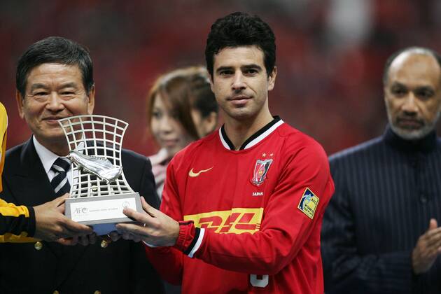 Robson Ponte (Urawa Red Diamonds) wird als bester Torschütze der AFC Asian Champions League 2007 geehrt - (2007111503382793) Fußball Herren AFC Asian Champions League 2007, Urawa Reds, Finale Endspiel, Asien Asiatische, Vdig Gruppe Saitama Freude, Fußball Herren AFC Asian Champions League 2007, Urawa Reds, Finale Endspiel, Asien Asiatische, Vdig Gruppe Saitama Freude,