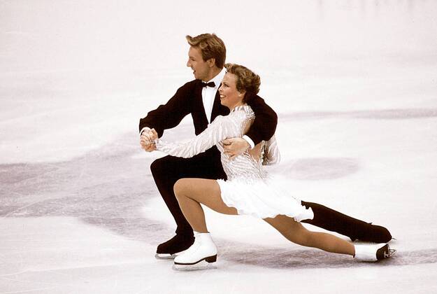 Jayne Torvill und Christopher Dean (beide Großbritannien) Eistanz OS Winter Olympische Spiele Lillehammer 1994, Winterspiele Gruppe Lillehammer Eistanz OS Winter Olympische Spiele Lillehammer 1994, Winterspiele Gruppe Lillehammer