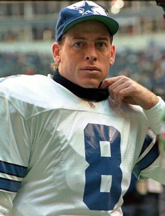 Troy Aikman (Dallas Cowboys) -  (ATL96010808) American Football Herren NFL 1995 1996 Einzelbild American Football Herren NFL 1995 1996 Einzelbild