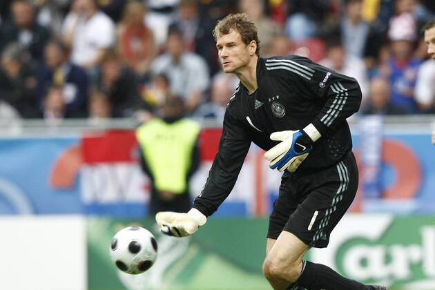 Torwart Jens Lehmann (Deutschland) Fußball EM Herren Euro 2008, Länderspiel, Nationalteam, Nationaltrikot, Deutschland Einzelbild Klagenfurt Dynamik,