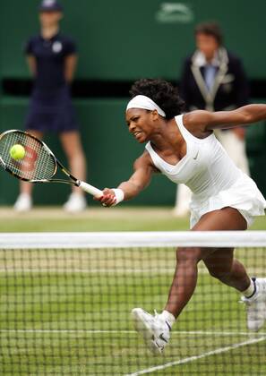Serena Williams (USA) Tennis Damen All England Championship 2008, Grand Slam, WTA Tour Einzelbild Wimbledon London
