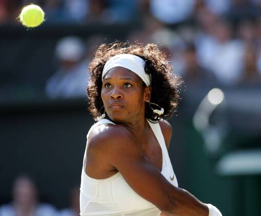 Serena Williams (USA) Tennis Damen All England Championships 2008, Grand Slam, WTA Tour Einzelbild Wimbledon London Dynamik,