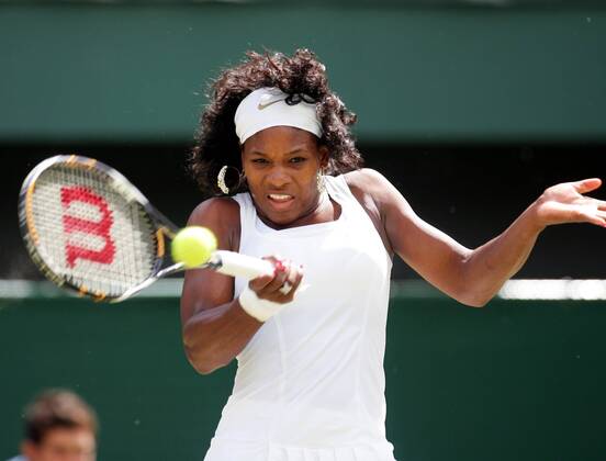 Serena Williams (USA) Tennis Damen All England Championships 2008, Grand Slam, WTA Tour, Finale Einzelbild Wimbledon London Dynamik,