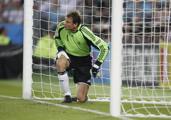 Torwart Jens Lehmann (Deutschland) Fußball EM Herren Euro 2008, Länderspiel, Nationalteam, Nationaltrikot, Finale, Einzelbild Wien Enttäuschung,