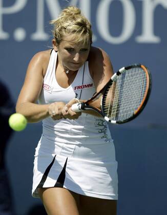 Timea Bacsinszky (Schweiz) Tennis Damen US Open 2008, Grand Slam, WTA Tour Einzelbild Flushing Meadows New York NY N Y