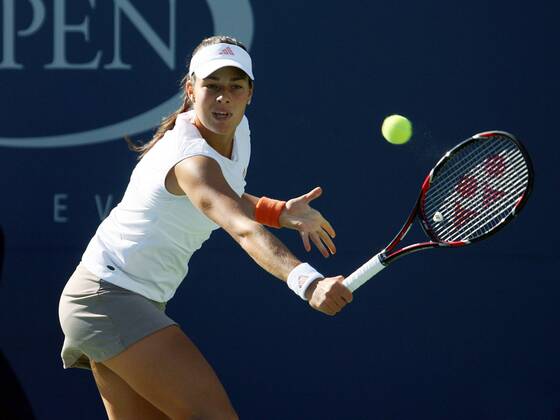 Ana Ivanovic (Serbien) Tennis Damen US Open 2008, Grand Slam, WTA Tour Einzelbild Flushing Meadows New York, NY, N Y