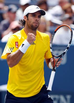 Fernando Gonzalez (Chile) -  (NYP20080829108) Tennis Herren US Open 2008, Grand Slam, ATP Tour, Einzelbild Flushing Meadows New York, NY, N Y Freude,
