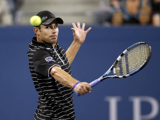 Andy Roddick (USA) Tennis Herren US Open 2008, Grand Slam, ATP Tour Einzelbild Flushing Meadows New York, NY, N.Y. Dynamik,