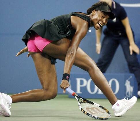 Venus Williams (USA) -  (NYP20080903316) Tennis Damen US Open 2008, Grand Slam, WTA Tour Einzelbild Flushing Meadows New York, NY, N Y Dynamik,
