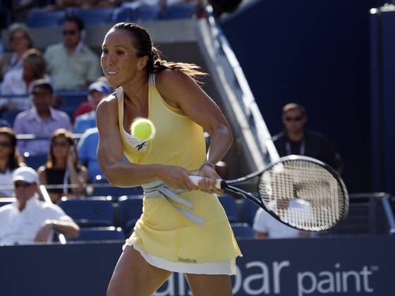 Jelena Jankovic (Serbien) Tennis Damen US Open 2008, Grand Slam, WTA Tour Einzelbild Flushing Meadow New York, NY N Y Dynamik,