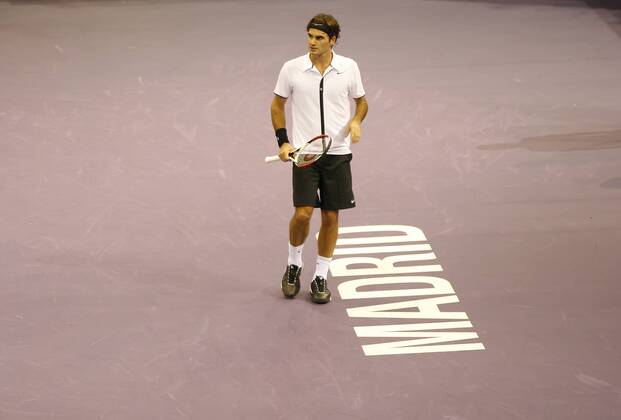 Roger Federer (Schweiz) - Tennis Herren Masters Series 2008, ATP Tour, Einzelbild Madrid