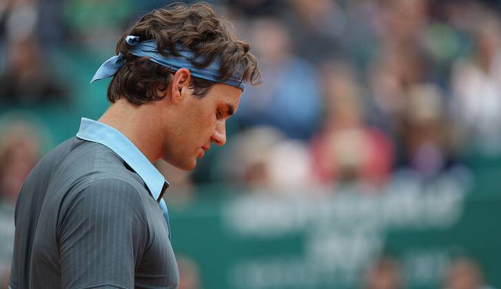 Roger Federer (Schweiz) - Tennis Herren Rolex Masters 2009, ATP Tour Einzelbild Monte Carlo