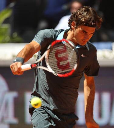 Roger Federer (Schweiz) - Tennis Herren Mutua Madrilena Madrid Open 2009, Masters Series, ATP Tour, Vdig Einzelbild Madrid