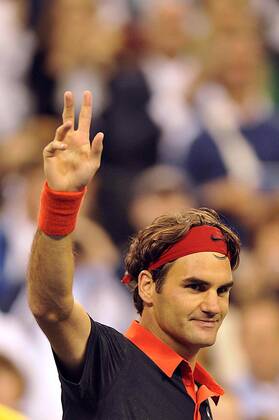 Roger Federer of Switzerland 