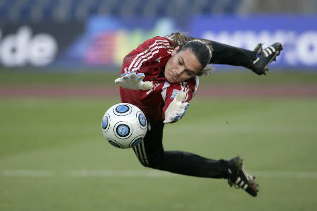 Torfrau Nadine Angerer (1. FFC Frankfurt). o00 Aufmacher