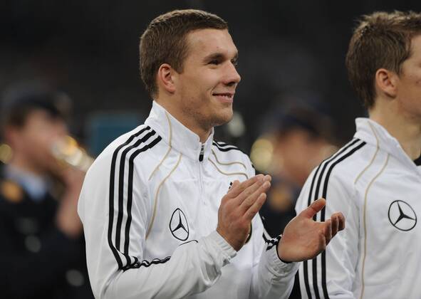 18.11.2009, Fussball Länderspiel, Testspiel, DEUTSCHLAND - ELFENBEINKÜSTE 2-2, Lukas Podolski (Deutschland)