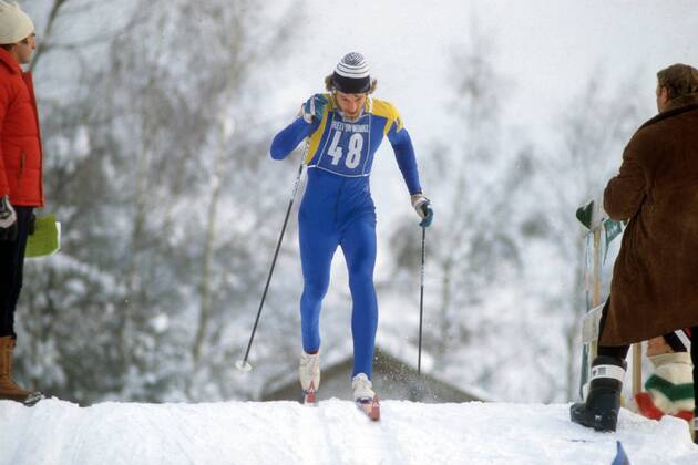Thomas Wassberg (Schweden) Nordischer Skilauf Herren Ski Nordisch 1978, Skisport, Langlauf Einzelbild Aufnahmedatum geschätzt Reit im Winkl