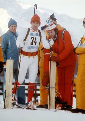 Aleksandr Tikhonov (UdSSR) Biathlon OS Winter Herren Olympische Spiele Innsbruck 1976, Winterspiele Gruppe Seefeld