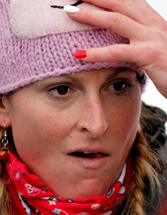 OLYMPIA - Olympische Winterspiele 2010 WHISTLER,KANADA,27.FEB.10 - DIVERS, OLYMPIA, SKI ALPIN - Olympische Winterspiele Vancouver 2010, Slalom der Herren. Bild zeigt Janica Kostelic.  o0 Damen privat