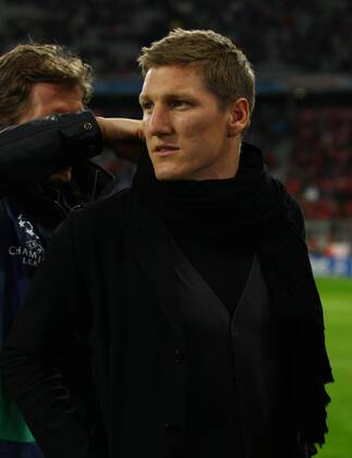 Bastian Schweinsteiger (Bayern) - FC Bayern Muenchen - Manchester United ( 2 - 1 ) Fussball Champions League, Viertelfinale , Heimspiel, Muenchen, 30.03.2010 CL Saison 2009 2010 o0 privat