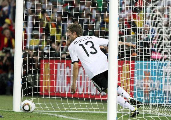 FIFA Weltmeisterschaften 2010, Achtelfinale , Deutschland, Thomas Müller erzielte das 4:0 o0 Tor