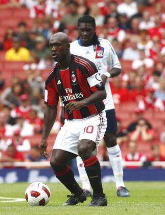 Football - Emirates Cup - AC Milan v Olympique Lyonnais Clarence Seedorf of AC Milan at Emirates Stadium