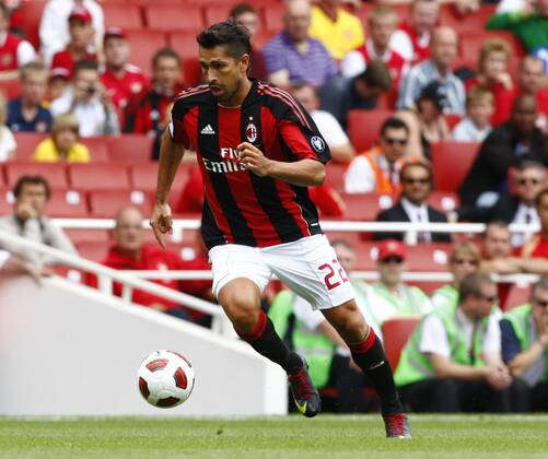 Football - Emirates Cup - AC Milan v Olympique Lyonnais Marco Borriello of AC Milan at Emirates Stadium