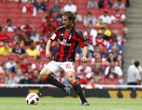 Football - Emirates Cup - AC Milan v Olympique Lyonnais Mathieu Flamini of AC Milan at Emirates Stadium