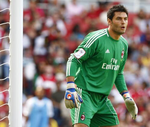 Football - Emirates Cup - AC Milan v Olympique Lyonnais Marco Amelia of AC Milan at Emirates Stadium