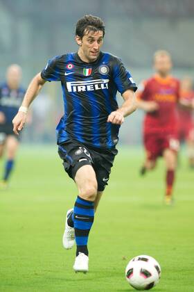 Diego Milito (Inter), AUGUST 21, 2010 - Football : Italian Supercoppa TIM between Internazionale 3-1 AS Roma at Meazza Stadium in Milan, Italy, (023310)