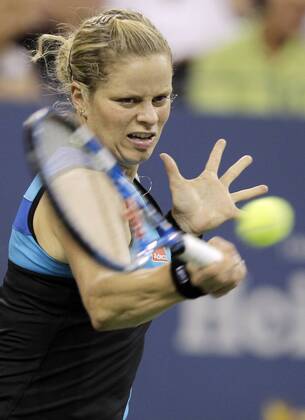 Kim Clijsters of Belgium at the U.S. Open Tennis Championships in Arthur Ashe Stadium in New York City on September 1, 2010.  NYP20100901104 Flushing Meadows