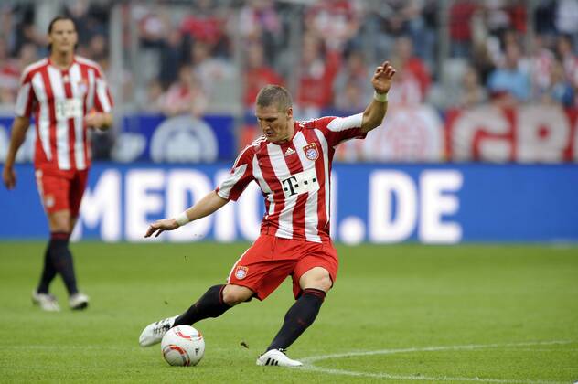 Bastian SCHWEINSTEIGER (Bayern). FC Bayern München - SV Werder Bremen. 1.Bundesliga, Saison 2010 2011, am 11.09.2010.