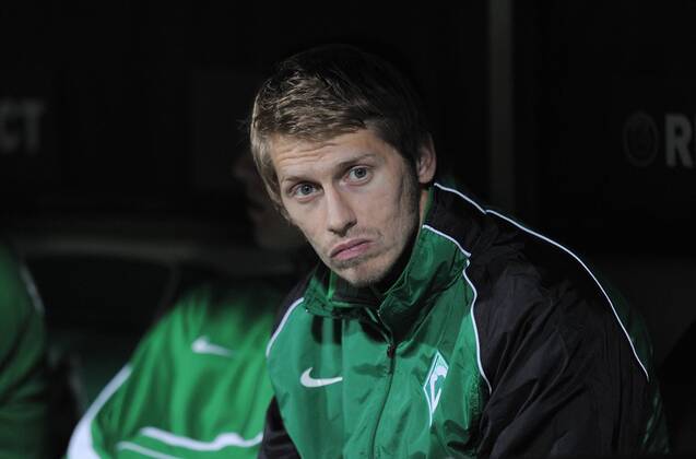 FUSSBALL CHAMPIONS LEAGUE SAISON 2010 2011 GRUPPE A SV Werder Bremen - Tottenham Hotspur 14.09.2010 Aaron Hunt (SV Werder Bremen) nur auf der Bank 