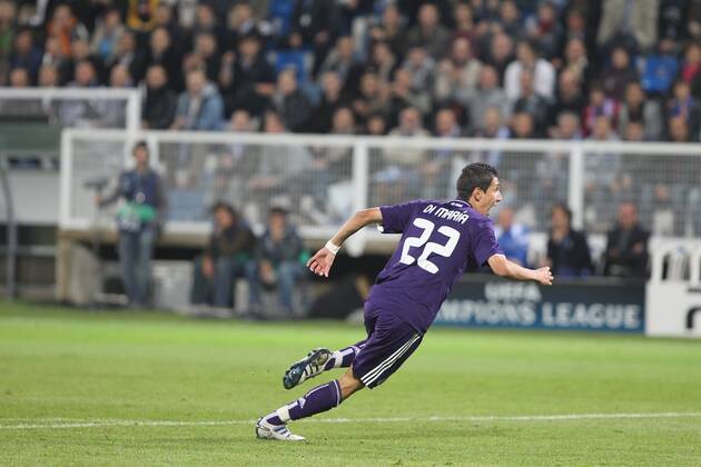 AJ Auxerre - Real Madrid CF - Champions League 2010 2011 - 28.09.2010: Angel DI MARIA (Real Madrid) - xStephaniex  o0 Jubel, Freude
