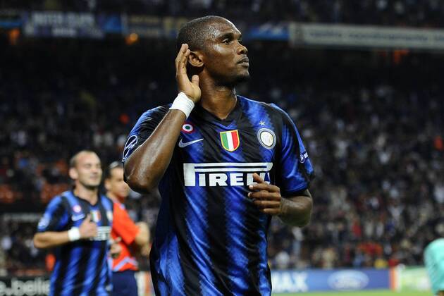 Inter Mailand vs SV Werder Bremen (weiß): Jubel bei Samuel Eto o  o0 Jubel Freude